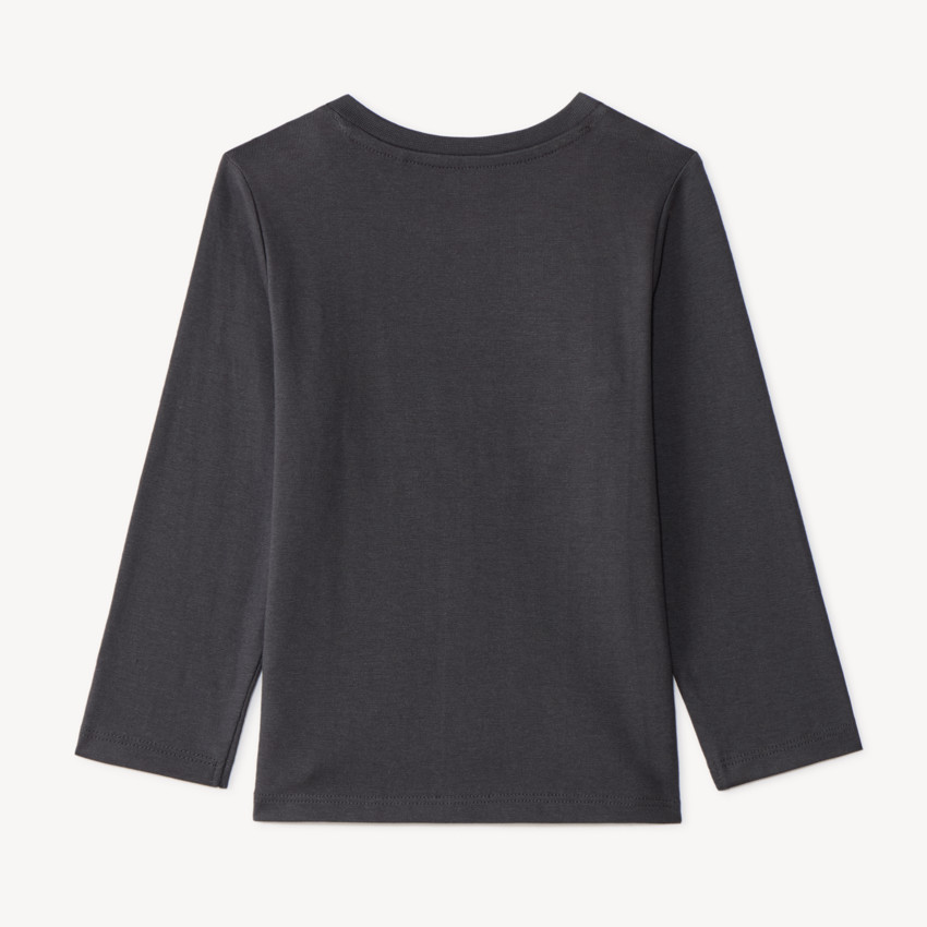 T-shirt manches longues bébé garçon broderie bouclette fantaisie 