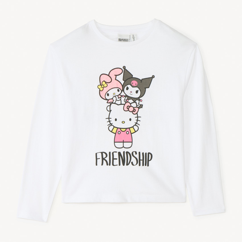 T-shirt manches longues Hello Kitty pour fille 