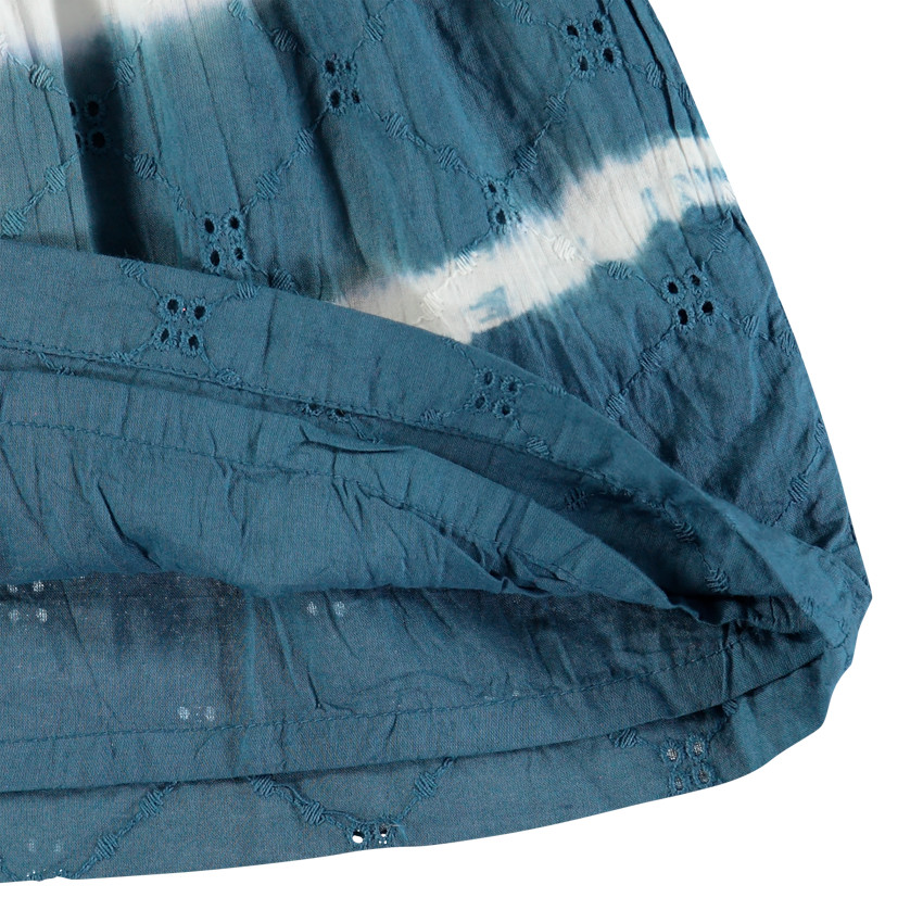 Top en broderie anglaise effet tie and dye 