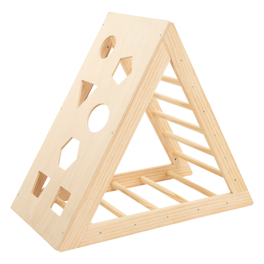 Triangle d'escalade en bois pour enfant
