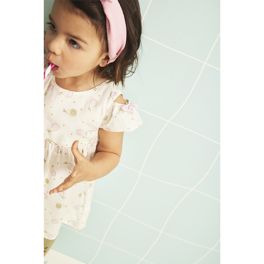 Ensemble 2 pièces imprimé poires pour bébé fille 