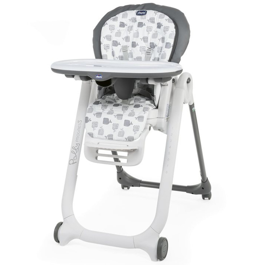 Chaise haute réglable Polly Progres5 - Grey 