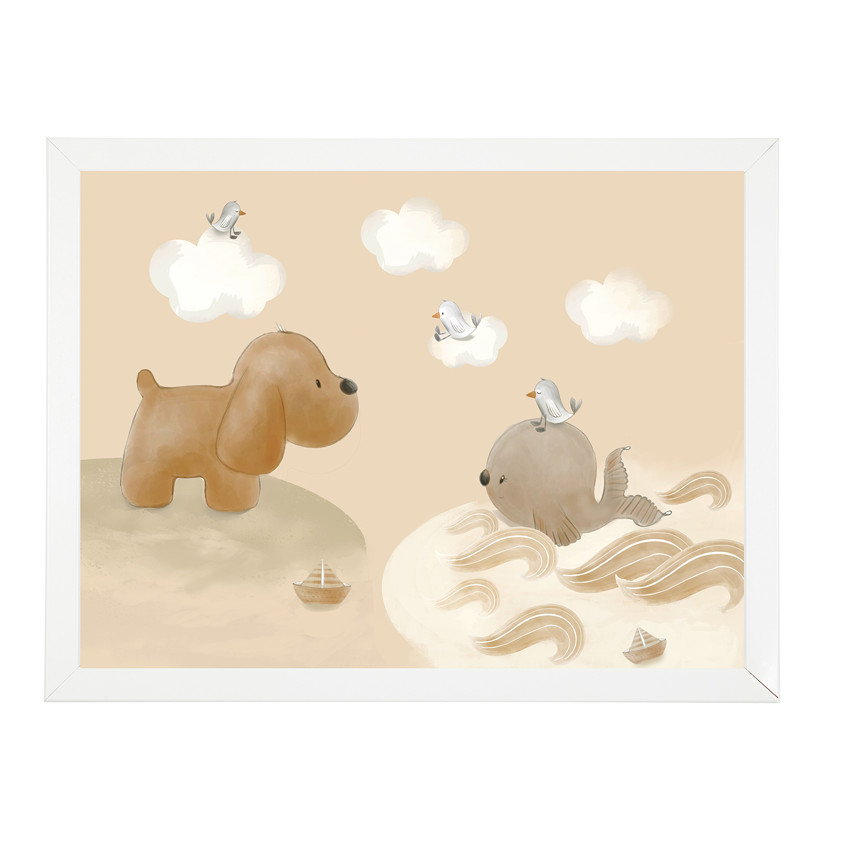 Poster avec cadre 40 x 30 cm - Charlie 