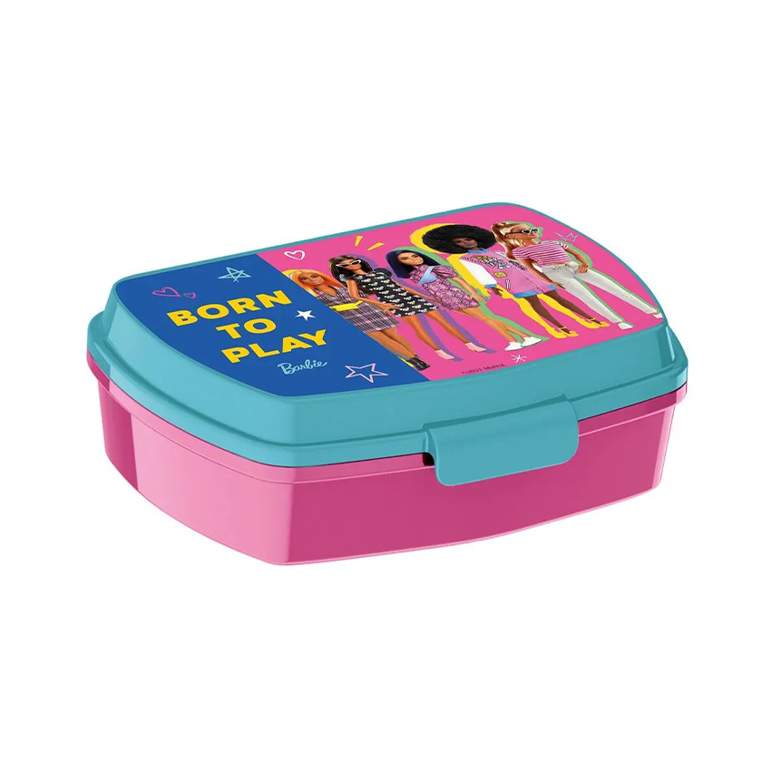 Lunchbox en plastique Barbie rose 