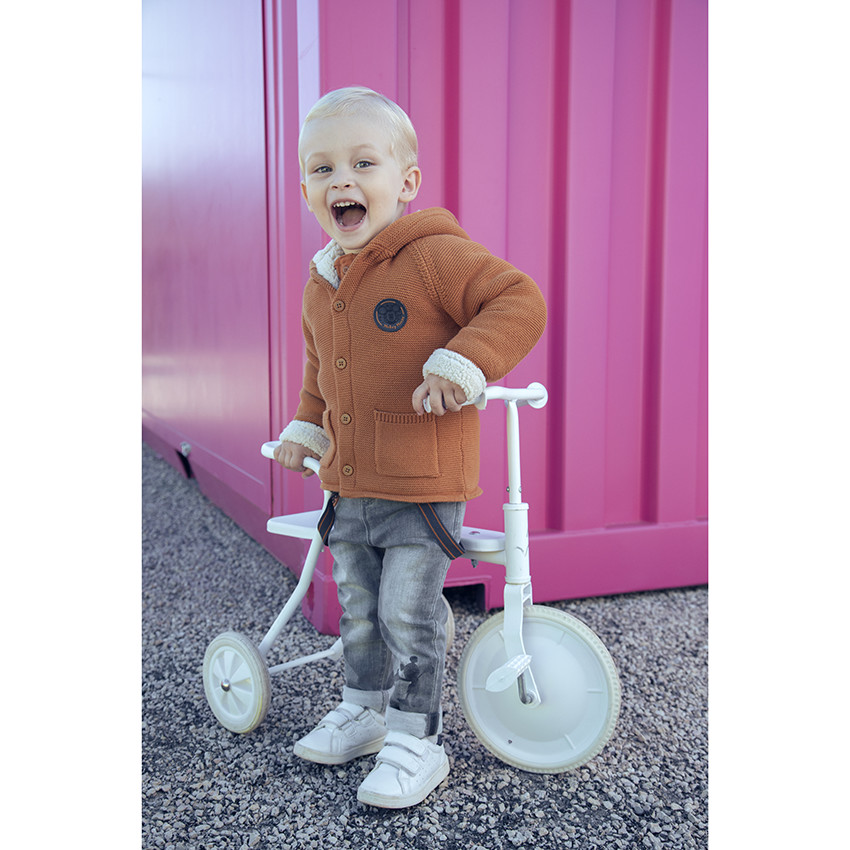 Veste à capuche en tricot pour bébé garçon 