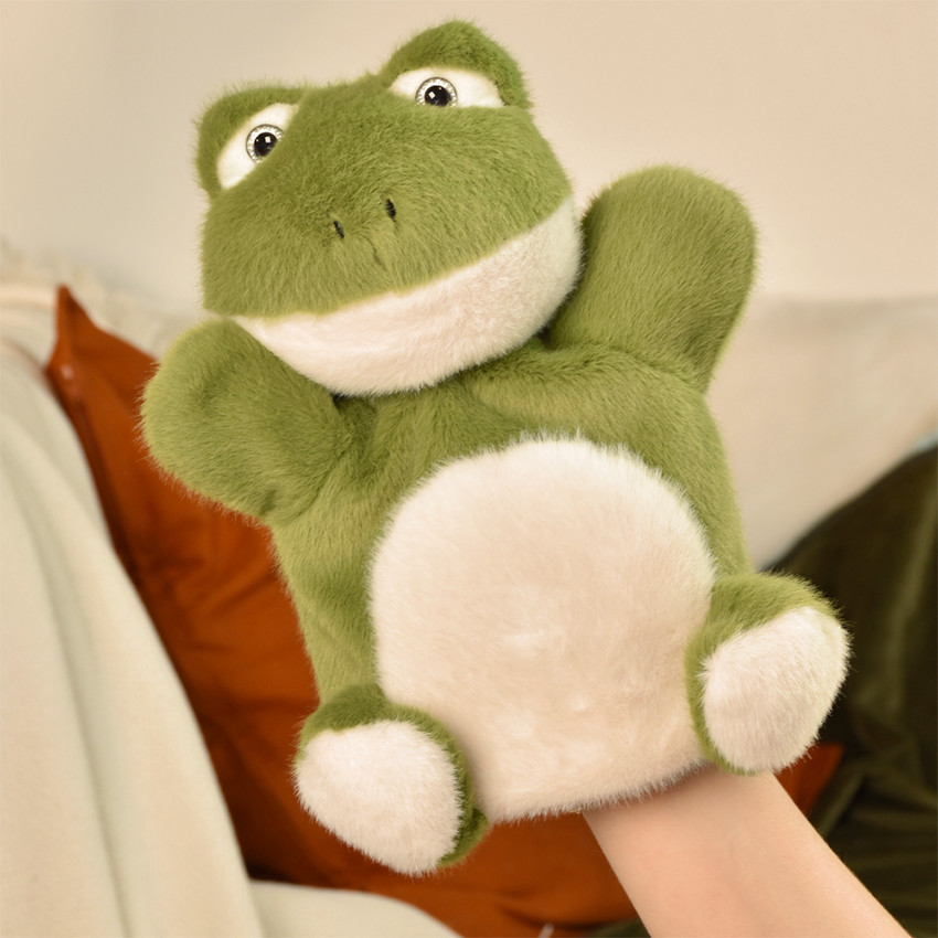 Doudou Marionnette Podcolle 24CM Grenouille 