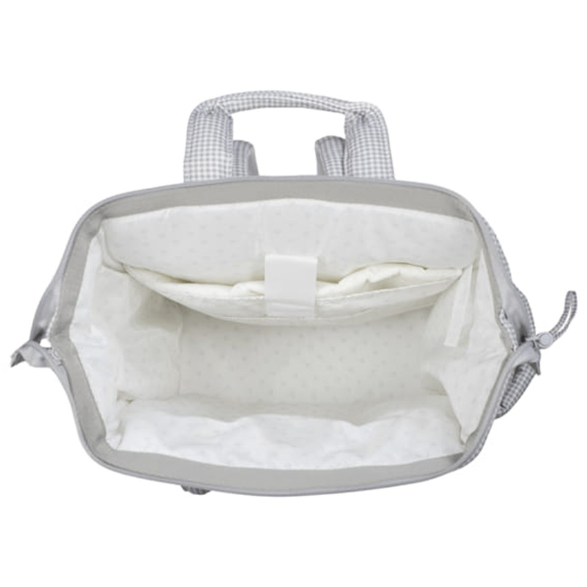 Sac à dos à langer Little Bloom Vichy Gris  