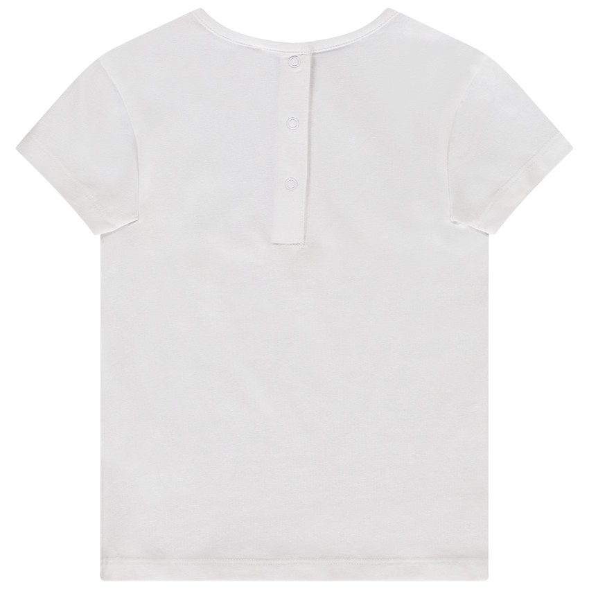 T-shirt manches courtes à motif pailleté pour bébé fille 