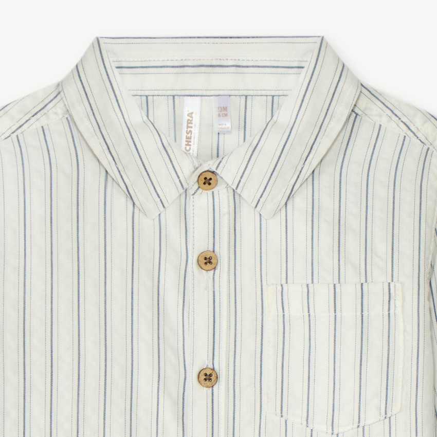 Chemise manches longues rayée pour bébé garçon 