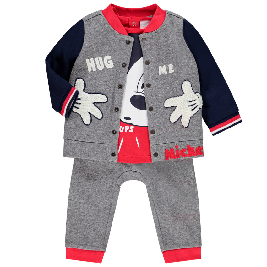 Ensemble 3 pièces print Mickey Disney pour bébé garçon 
