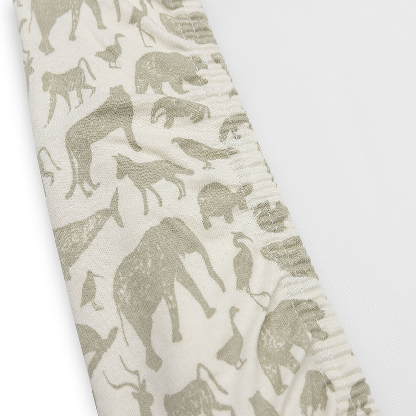 PBRJ9U : Housse de matelas à langer 50 x 70 cm Animals olive green 