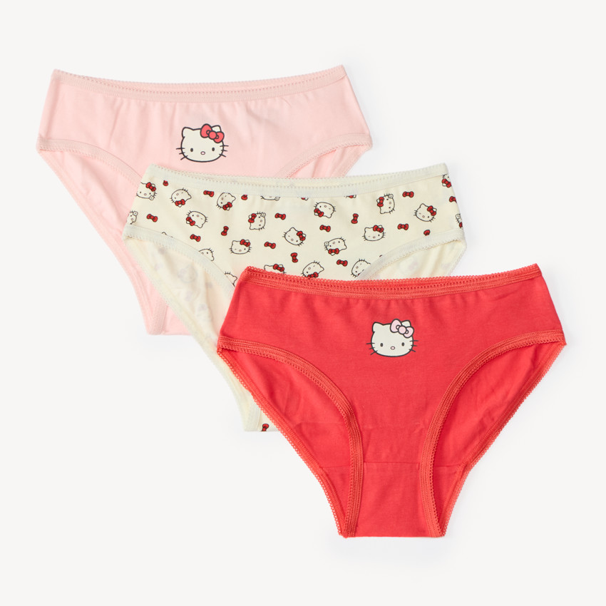 Lot de 3 culottes fille print Hello Kitty
