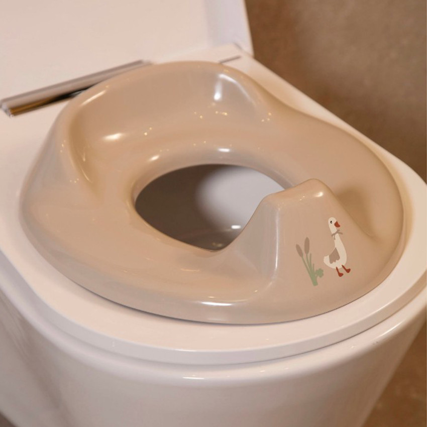 Réducteur de toilette Grow Soft Spring Taupe 