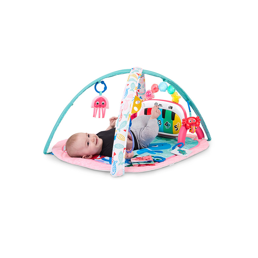 TAPIS D'EVEIL 4 EN 1 KICKIN TUNES MEDUSE ROSE 
