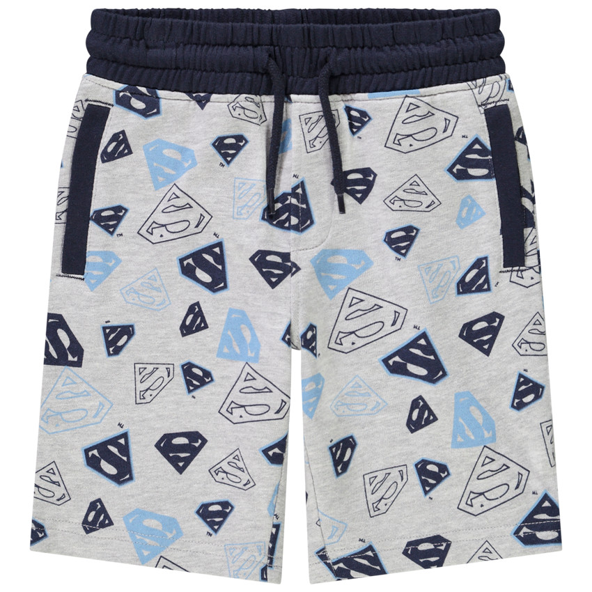 Bermuda en molleton imprimé Superman Warner pour garçon