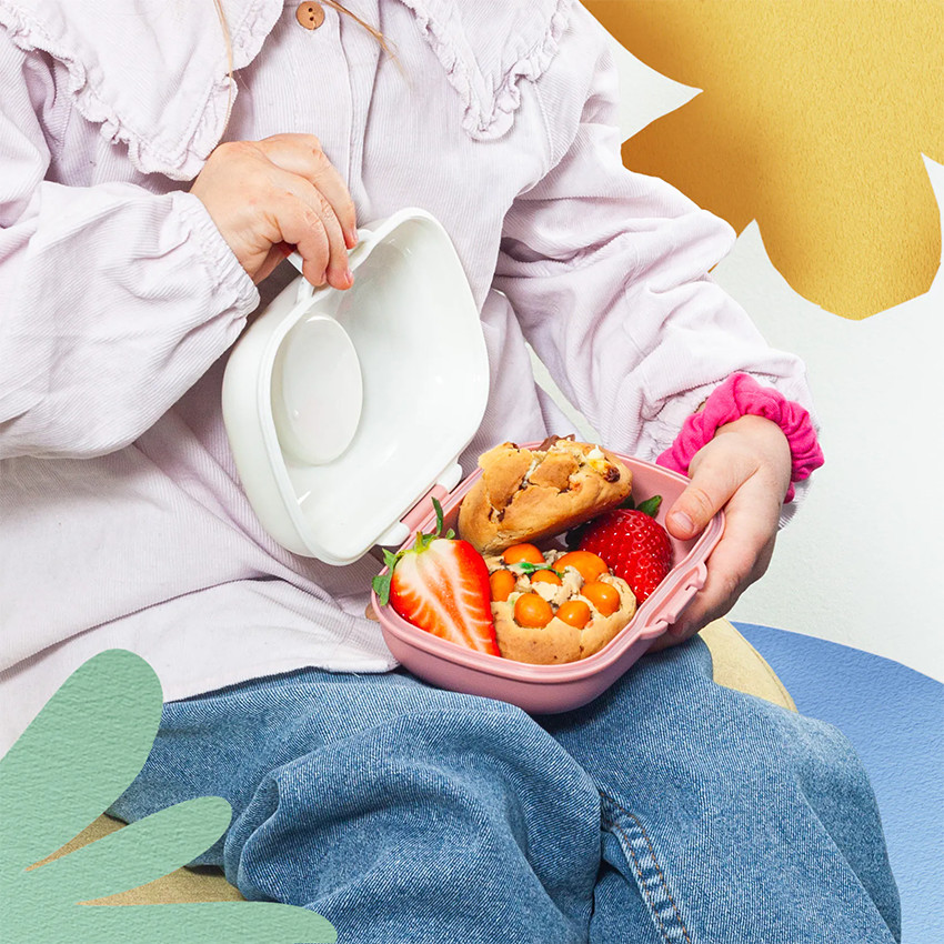 Lunchbox personnalisable 600ml Gram Graphic Papercut rose 