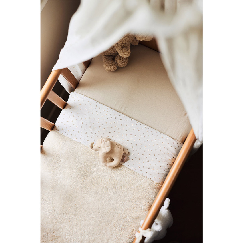 Couverture Basic 100x150cm Jersey/Sherpa Oatmeal 