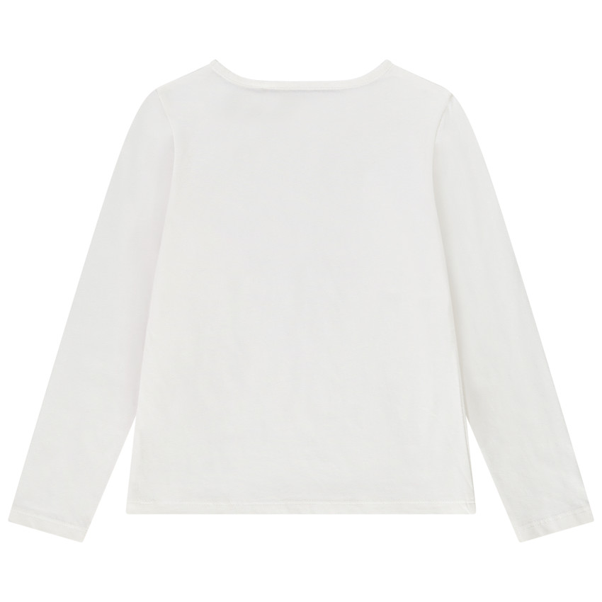 T-shirt manches longues glitter print licorne pour fille 