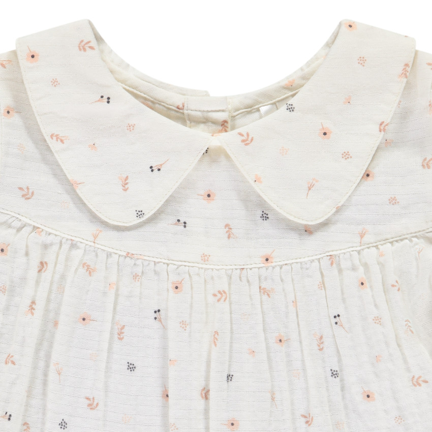 Ensemble 3 pièces avec gilet effet fourrure pour bébé fille 
