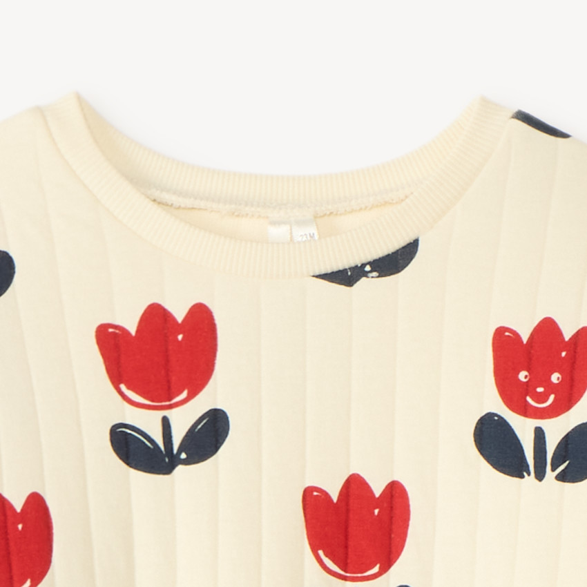 Ensemble de jogging motif tulipe pour bébé fille 