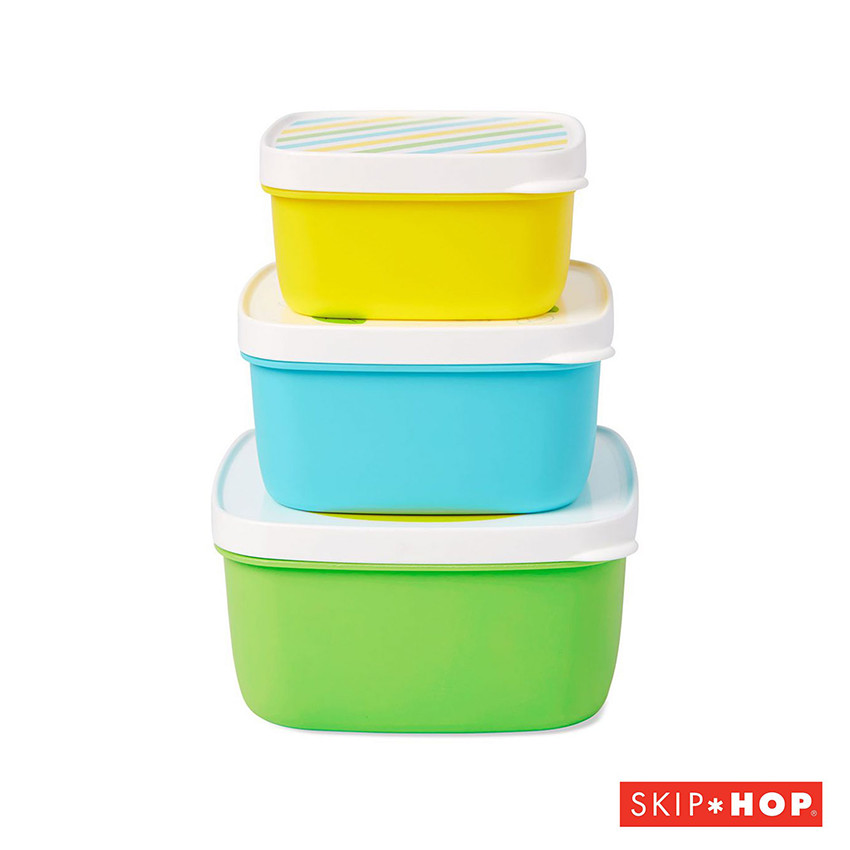 Set de 3 lunchbox - Girafe  
