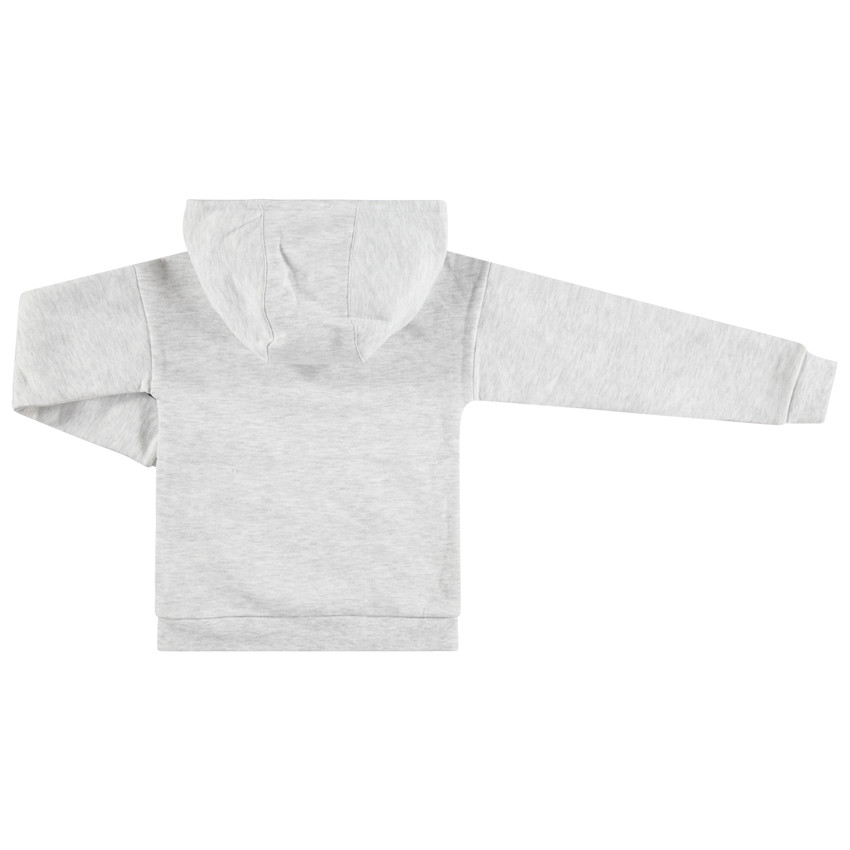 Sweat à capuche en molleton avec Smiley en sequins dorés 