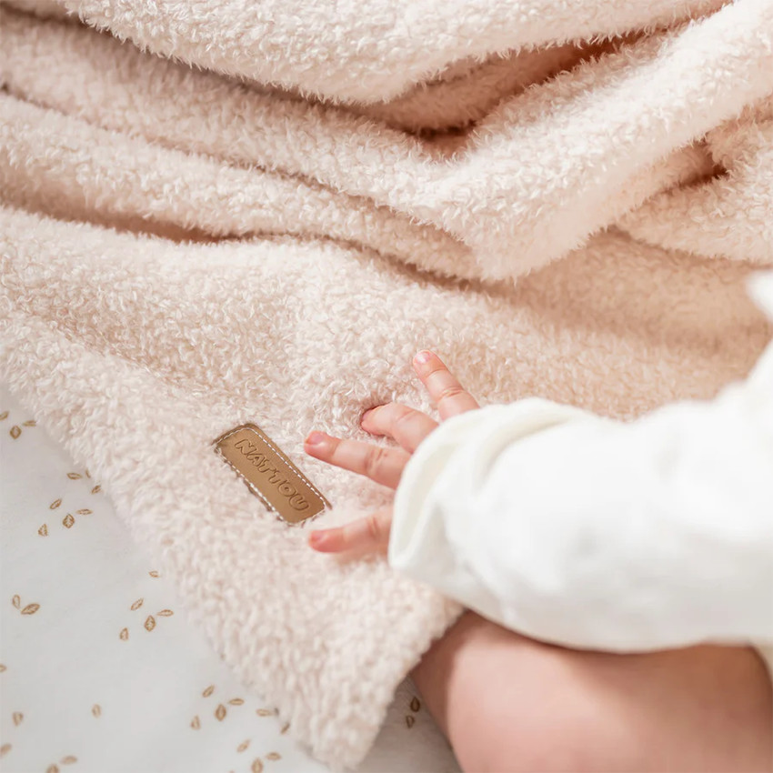 Couverture Supersoft - Teddy - Ecru - 75x100 cm 