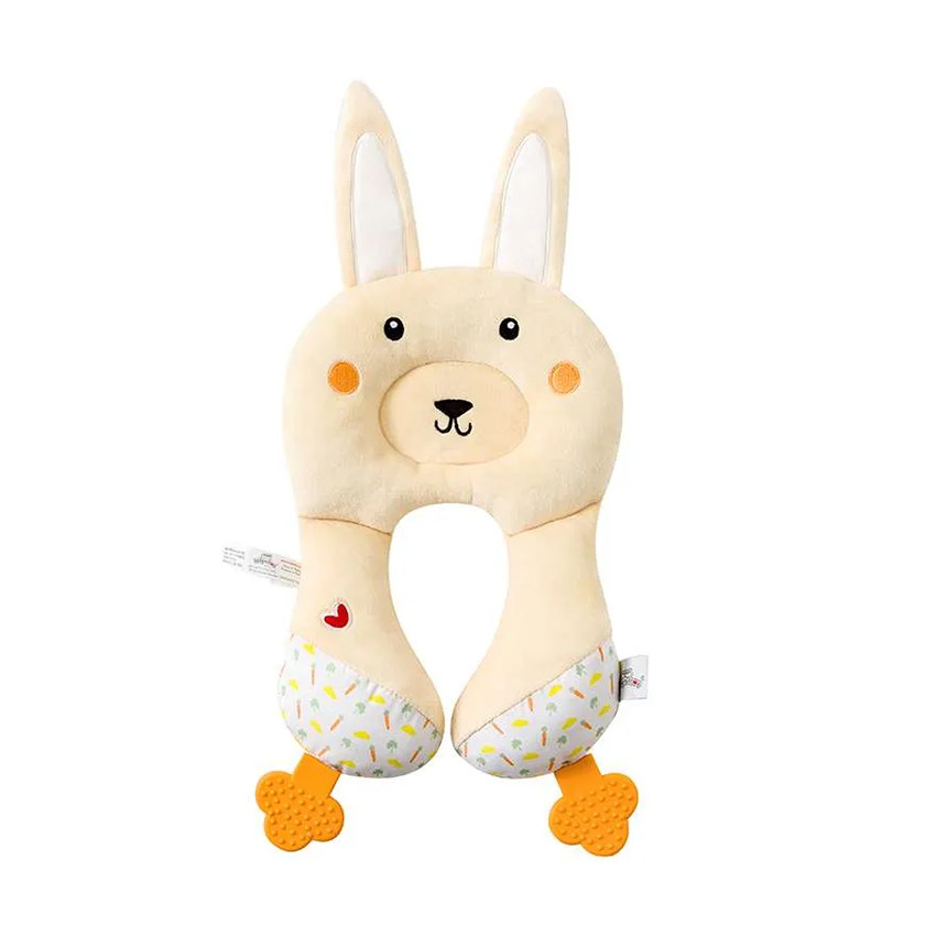 Doudou cale-tête Pili Baby Lapin 