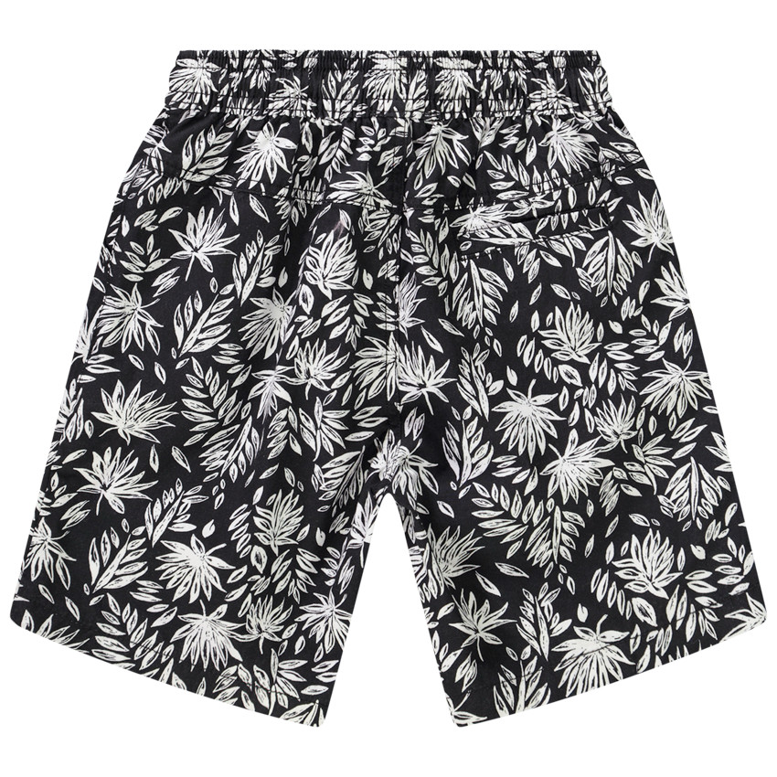 Bermuda en coton imprimé feuilles pour garçon 