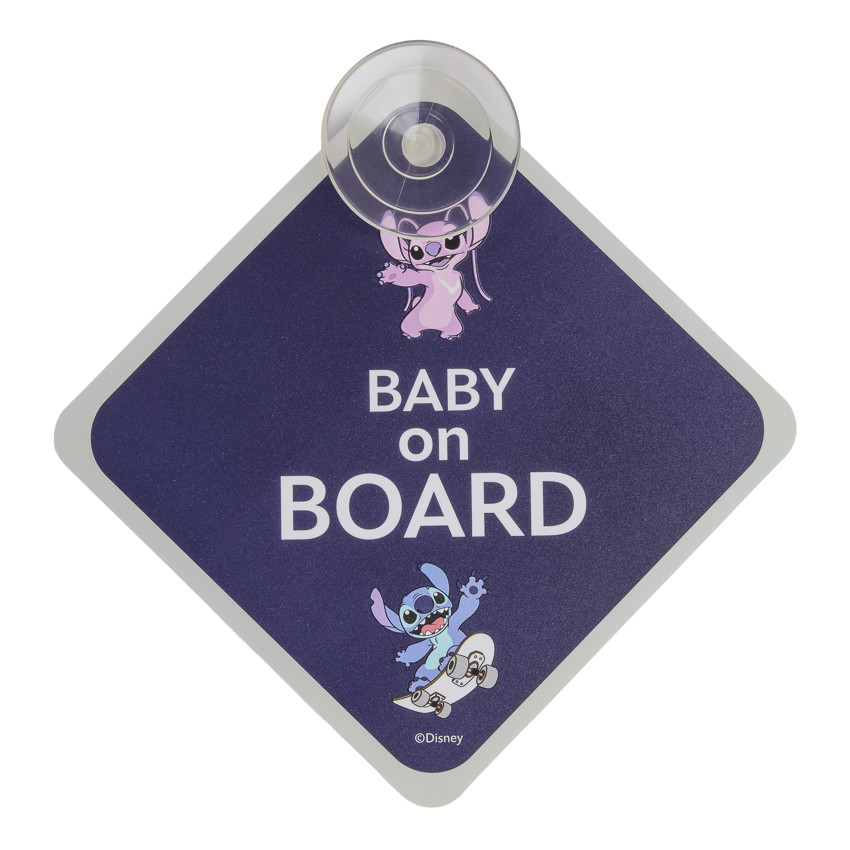 Signalisation bébé à bord Stitch "Baby on board" Disney