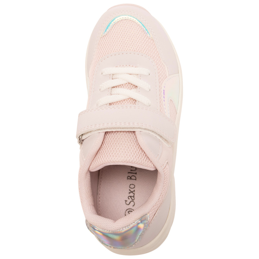 Baskets de sport iridescentes en mesh pour fille 