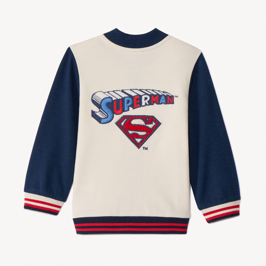 Gilet teddy effet color block Superman Warner pour bébé garçon 