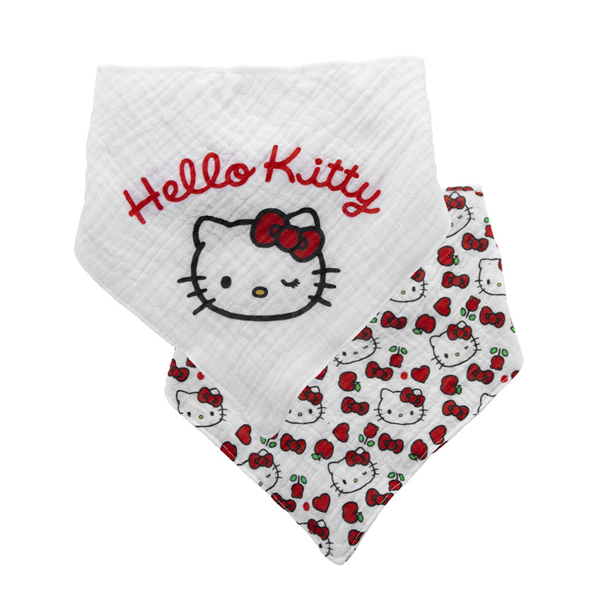 Lot 2 bavoirs bandana Hello Kitty