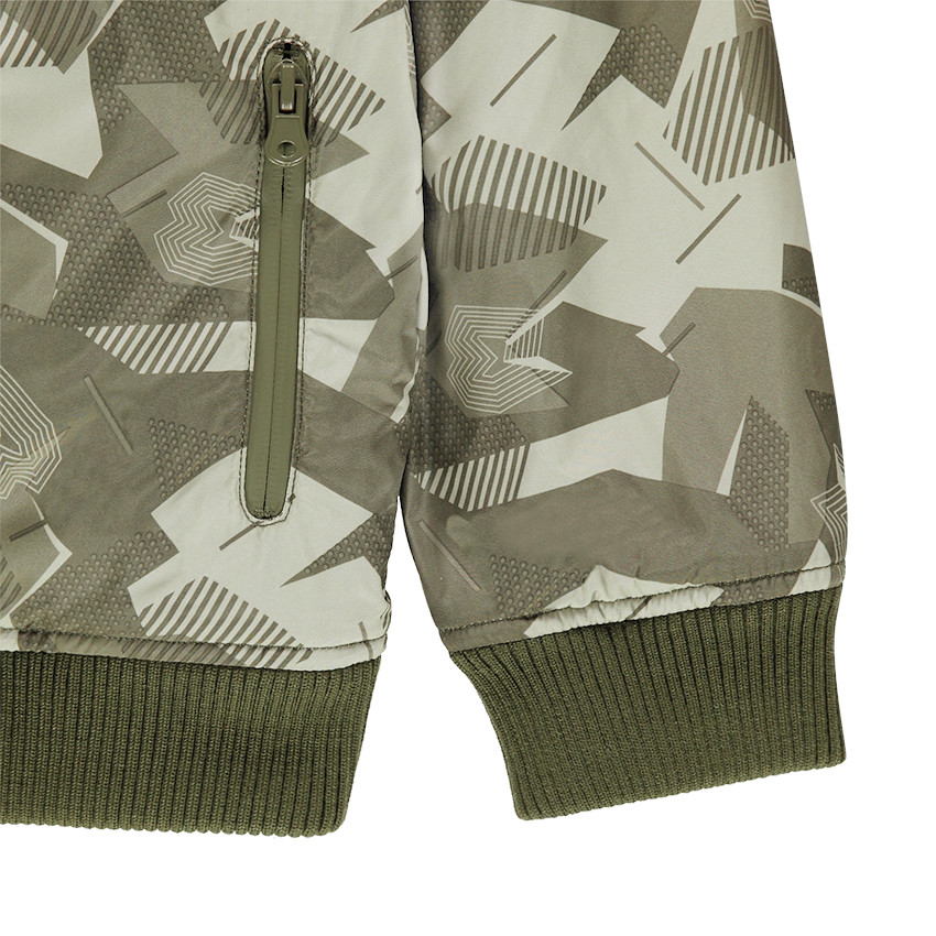 Bombers motif style army doublé sherpa 