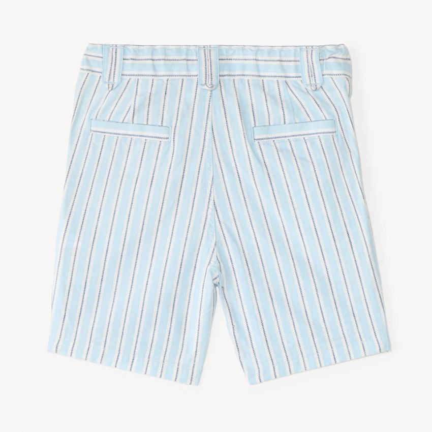 Bermuda rayé en toile pour bébé garçon  