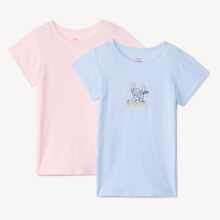 Lot de 2 maillots de corps Stitch Disney pour fille
