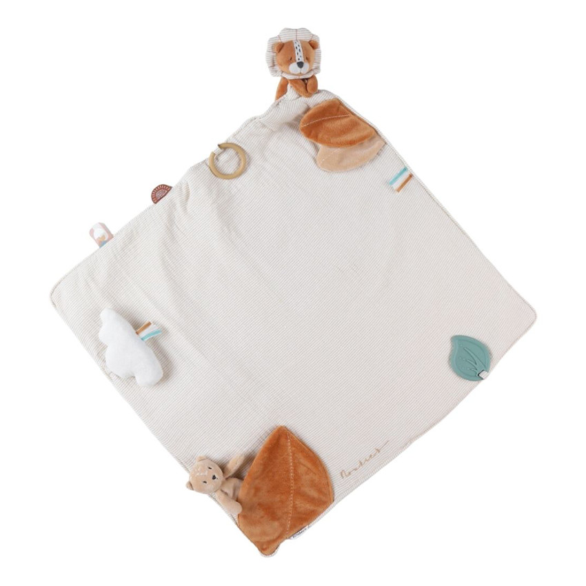 Couverture d'activités en mousseline 50 x 50 cm Babou & Kendi 