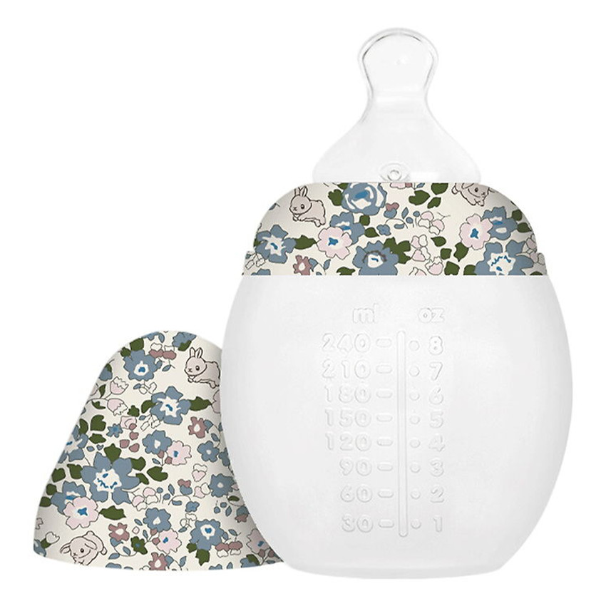 Biberon 240ml anti-colique en silicone That's mine Flora Bunnies