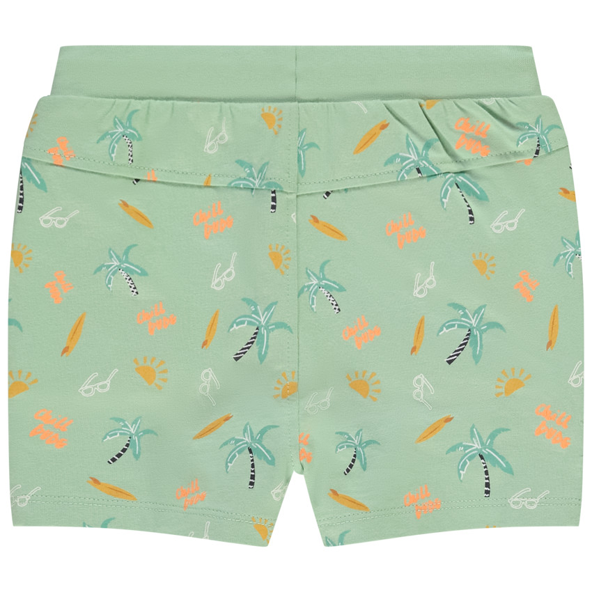 Lot de 4 bermudas en jersey imprimé palmiers pour bébé garçon 