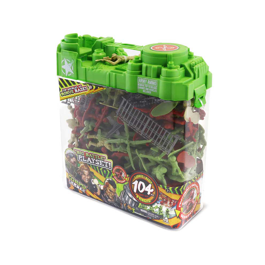 Seau Soldats 104 Pièces 