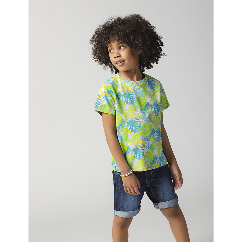 Lot de 5 t-shirts manches courtes imprimés / unis 