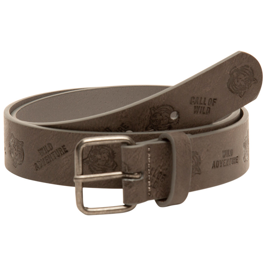 Ceinture réglable avec motifs tigres gravés pour garçon 