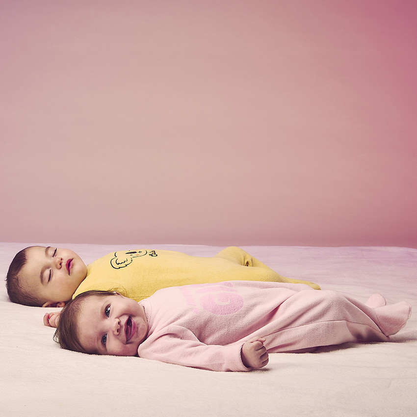 Dors-bien en velours fantaisie pour bébé garçon 