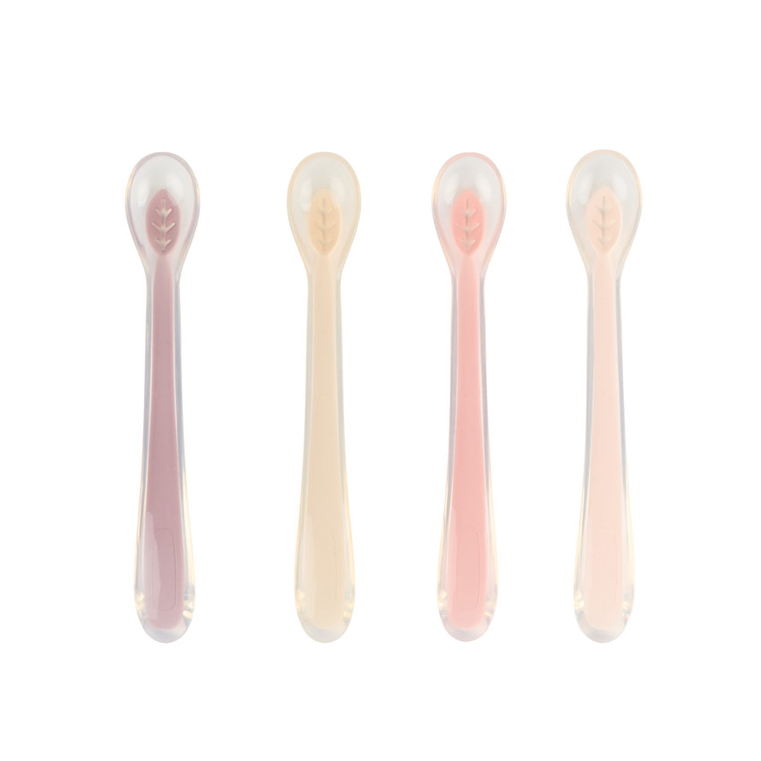 Lot de 4 cuillères en silicone Miamix - rose 