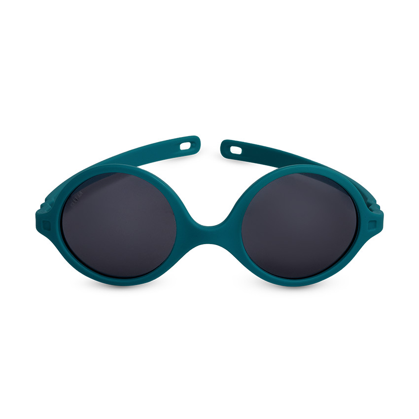Lunettes de soleil réversibles Diabola 0-1 an vert paon 