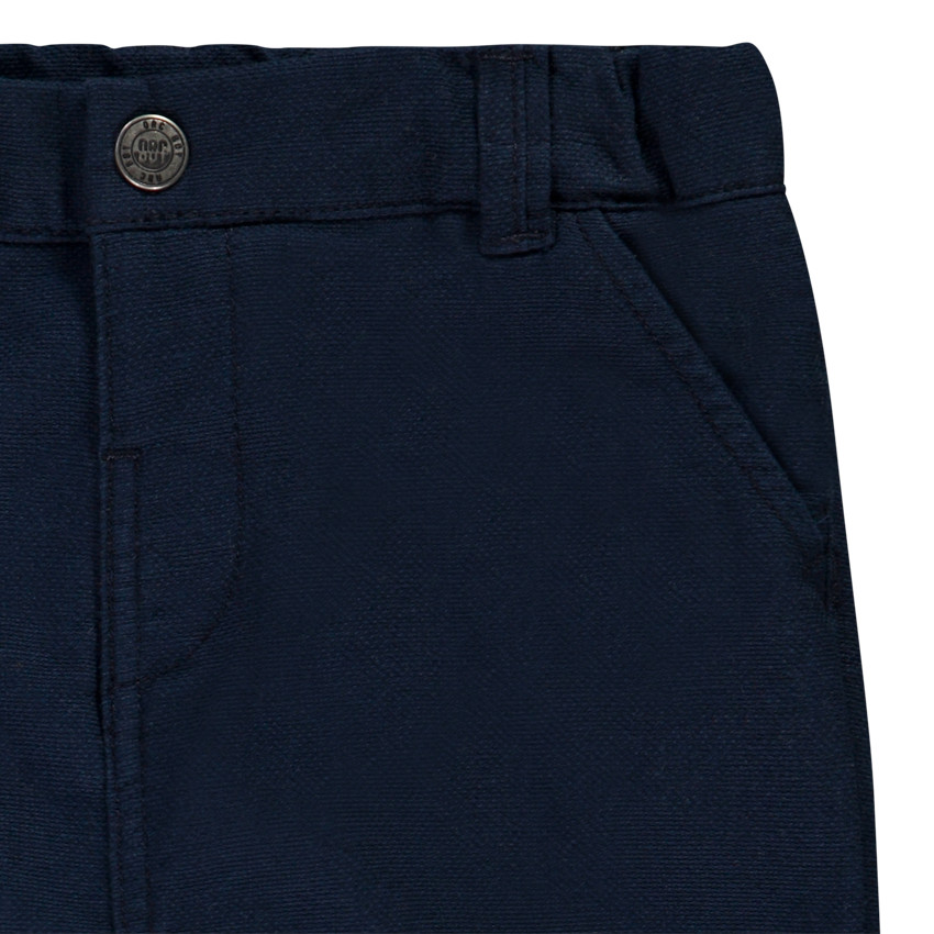 Pantalon chino en coton texturé uni pour bébé garçon 