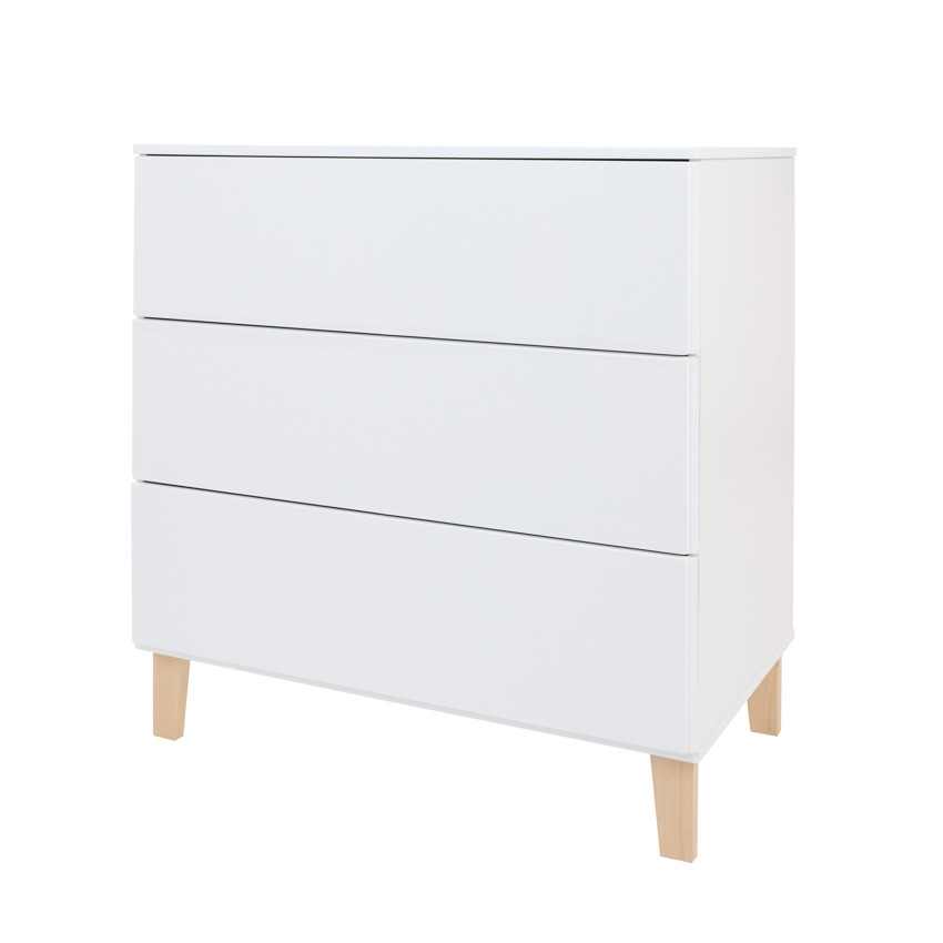 Commode 3 tiroirs blanche Noah 2.0 