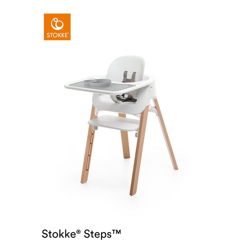 Set de table Ezpz™ pour chaise haute Steps™ - Gris 