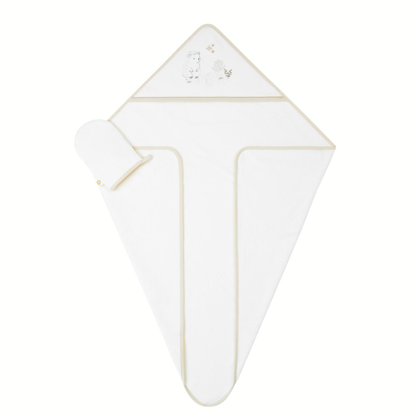 Set de bain cape + gant de toilette "Bande de Rêveurs" 