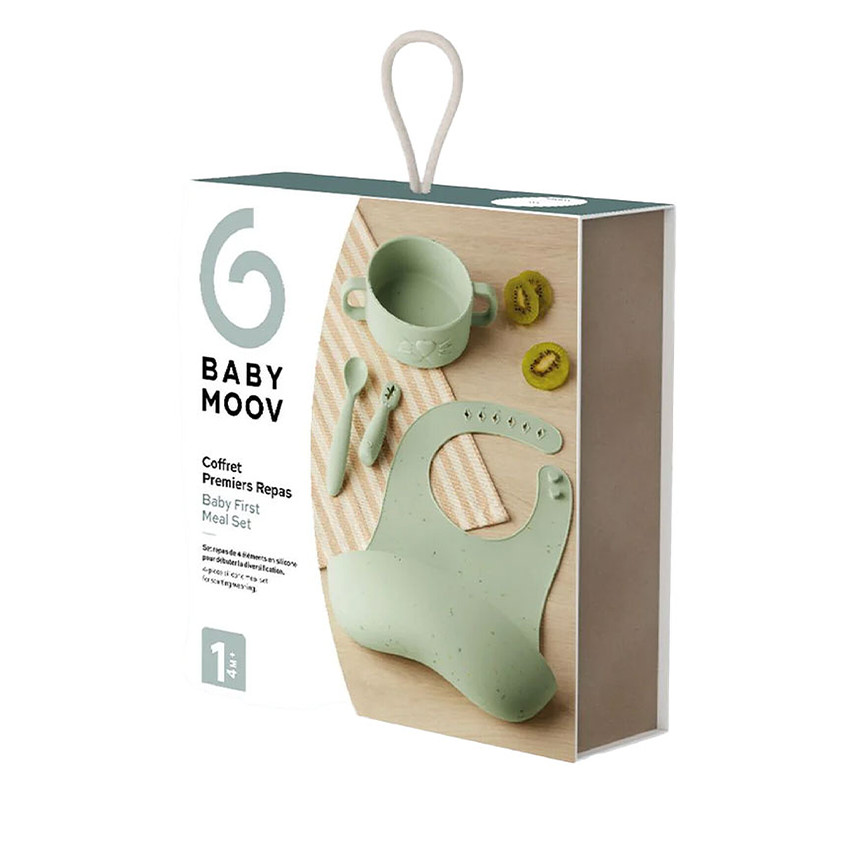 Set de repas bébé Mini Arty vert 